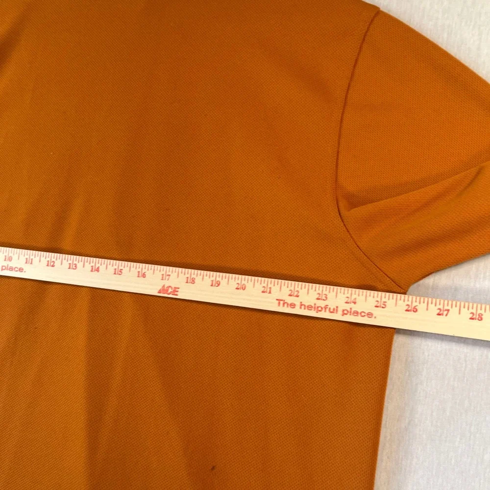 Vintage RuffHewn Mens XL Quarter Zip Burnt Orange Pullover Textured Waffle Knit